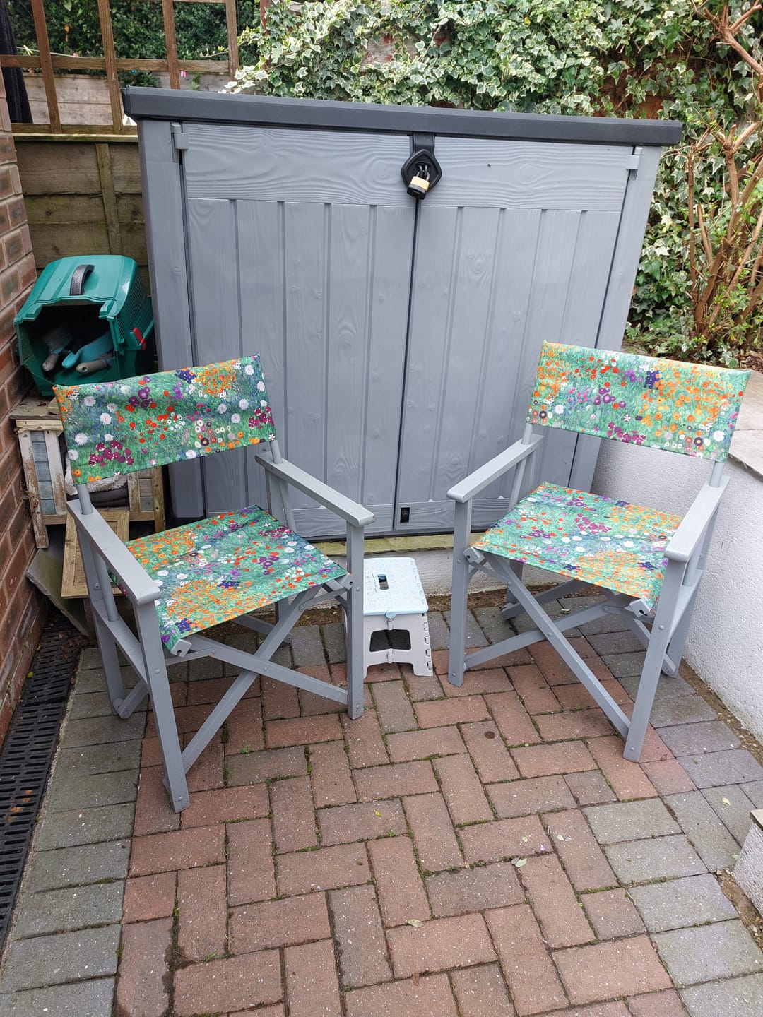 Customer photo review of Klimt Flower Garden Water Resistant Fabric