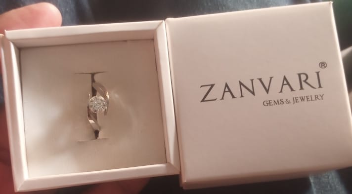 Customer photo review of GLINTED GALAXY RING