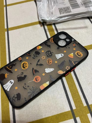 Customer photo review of Cartoon Halloween iPhone Case