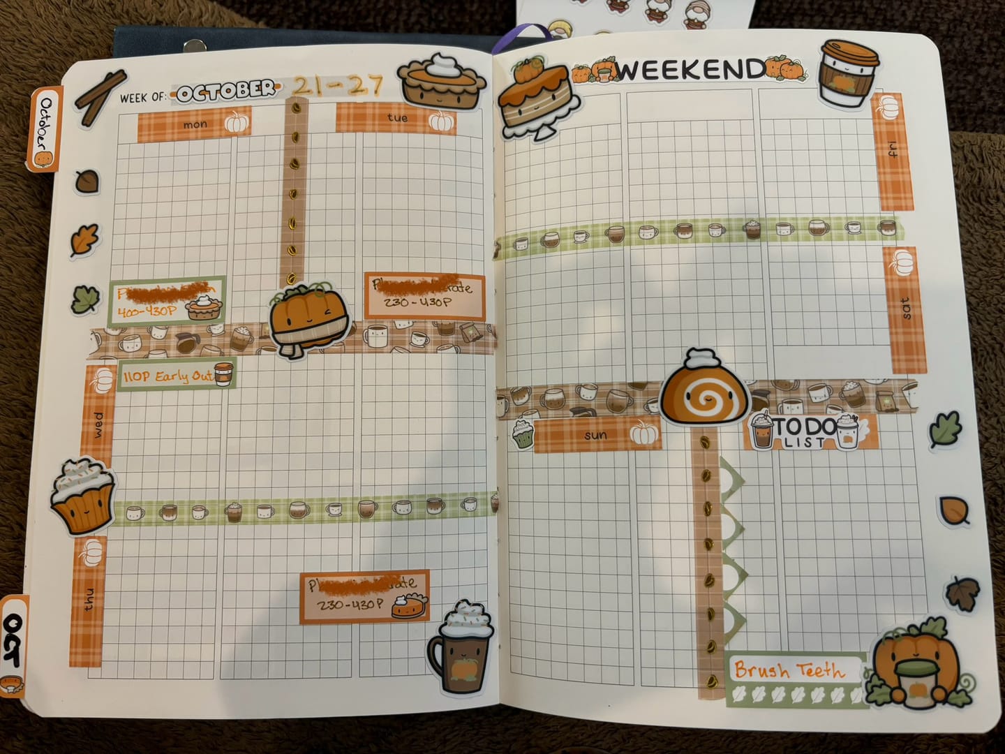 Customer photo review of Coffee Lovers Washi Tape (Set of 4)