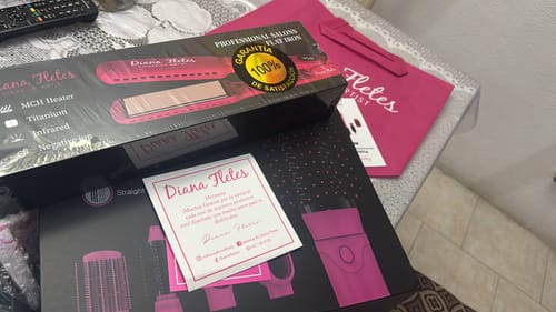 Customer photo review of KIT Plancha Profesional INFRARED  +  Cepillo 5 En 1 Diana Fletes