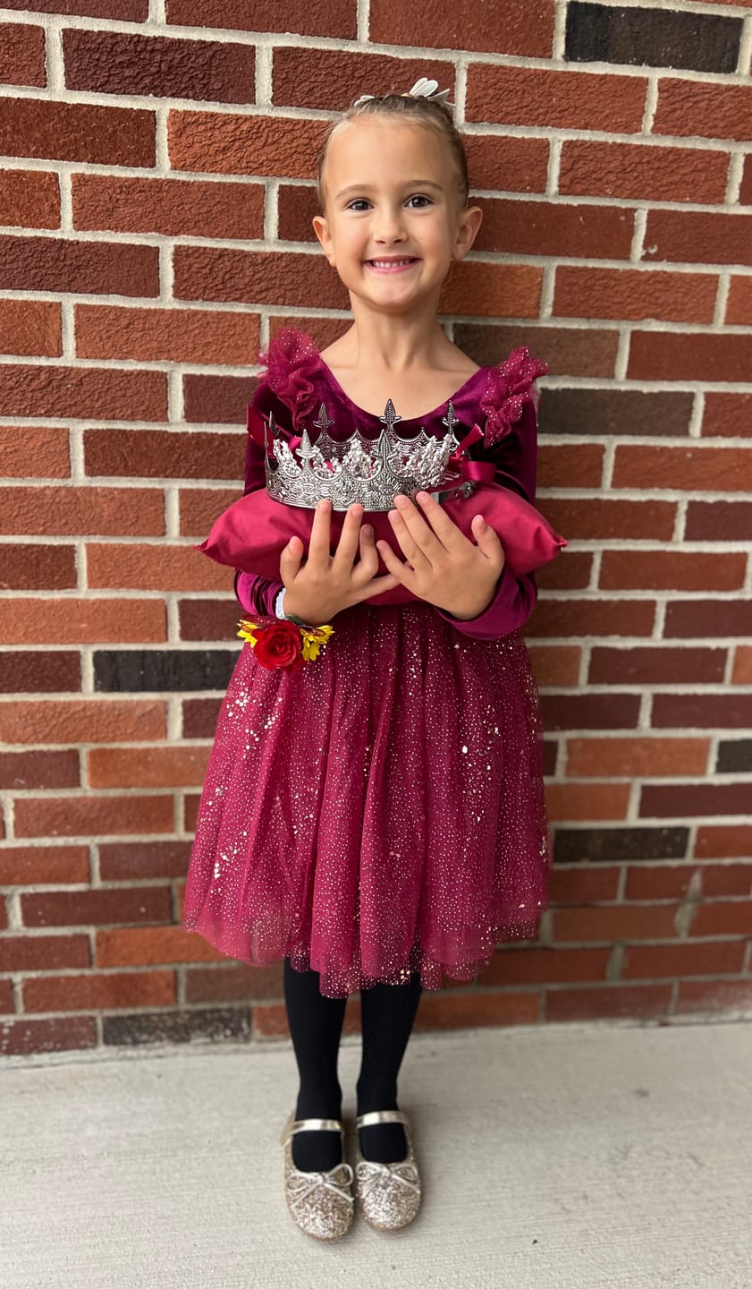 Customer photo review of Velour Ballerina Dress - Red Velvet