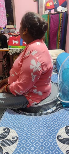 Customer photo review of Round Ring Cushion Pillow | Provides Cushioned Seating  to reduce Pain & Discomfort