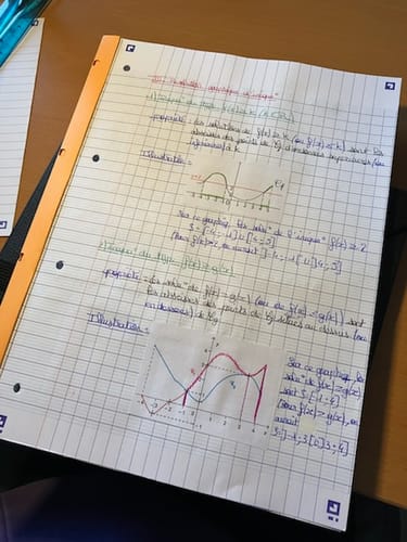 Avis photo d'un client sur Lot de 3 blocs-notes perforés OXFORD # A4+ - Grands carreaux - 80 feuilles agrafées côté - Compatibles Scribzee