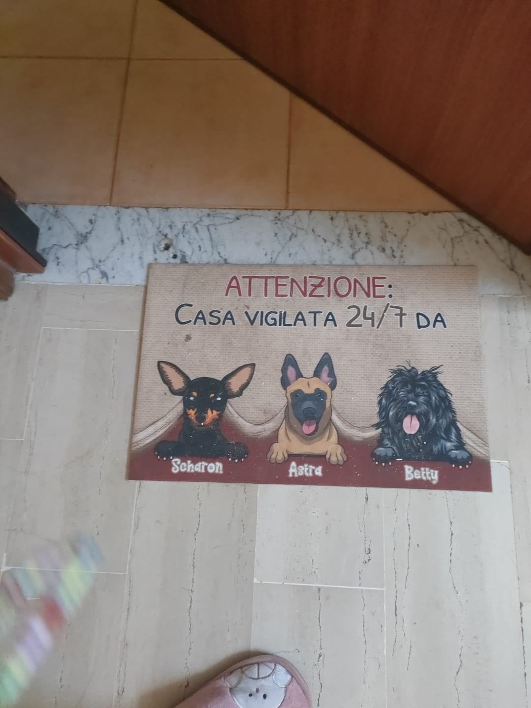 Customer photo review of Animaletti - Zerbino Personalizzabile