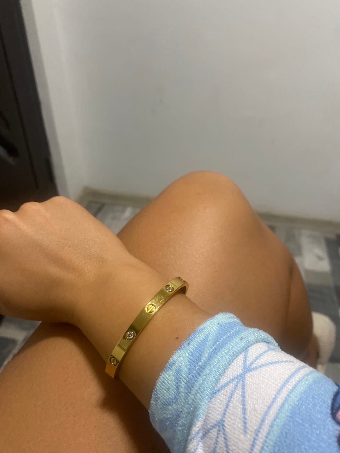 Customer photo review of Bratara Love - Auriu