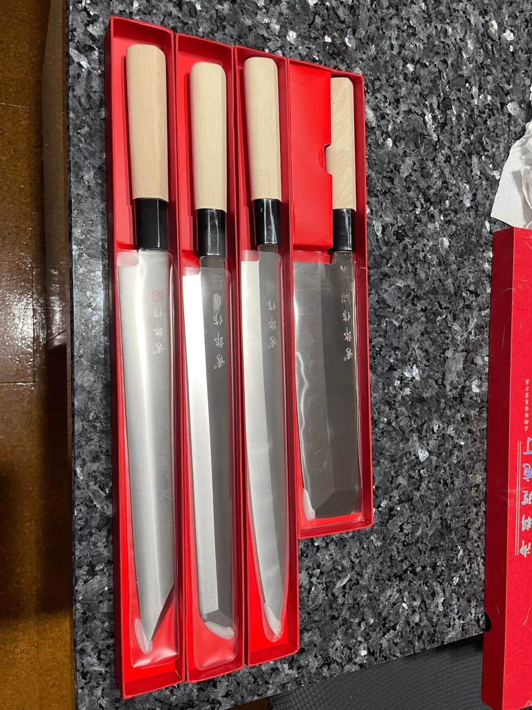 Customer photo review of Tatsumaki (竜巻) Sets - Japanese Sushi Steel Chef’s Knives