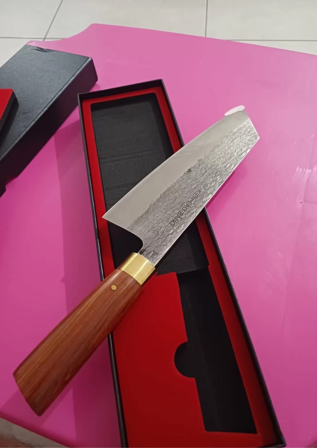 Customer photo review of Seiryu (青龍) - Japanese Damascus Steel Chef's Knife