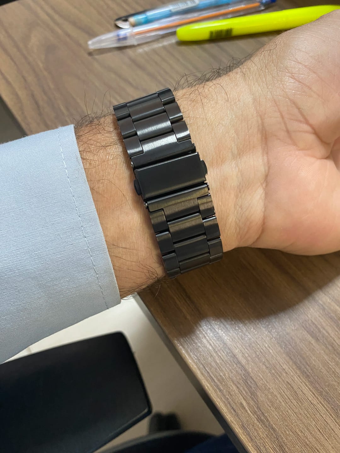 Customer photo review of Apple Watch Stainless Steel Band - Sleek Durable Design