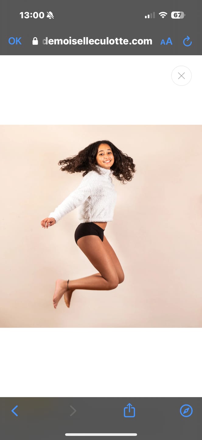 Customer photo review of Culotte Menstruelle Ados Léa