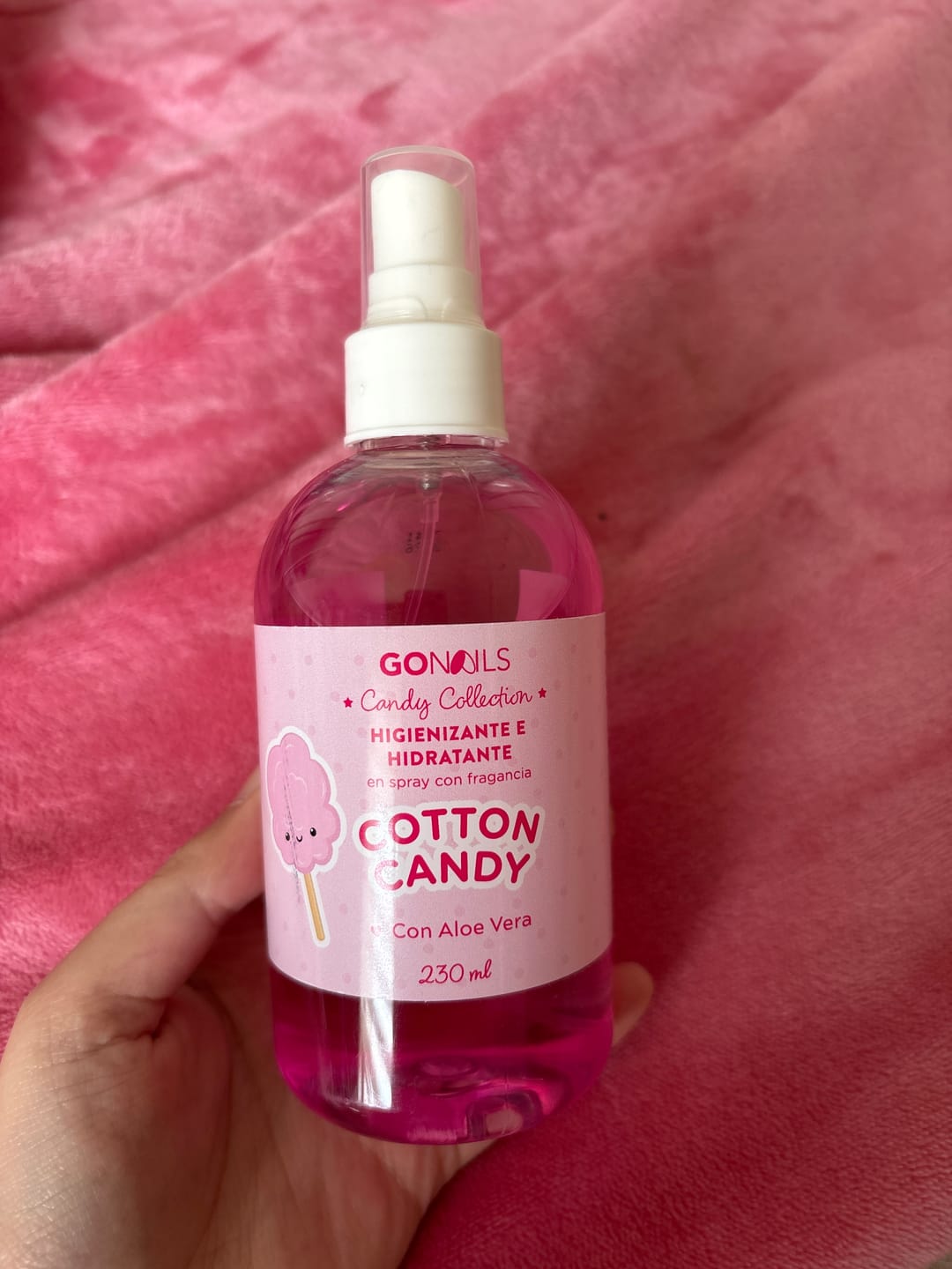 Customer photo review of Higienizante e Hidratante de Manos y Pies - Cotton Candy