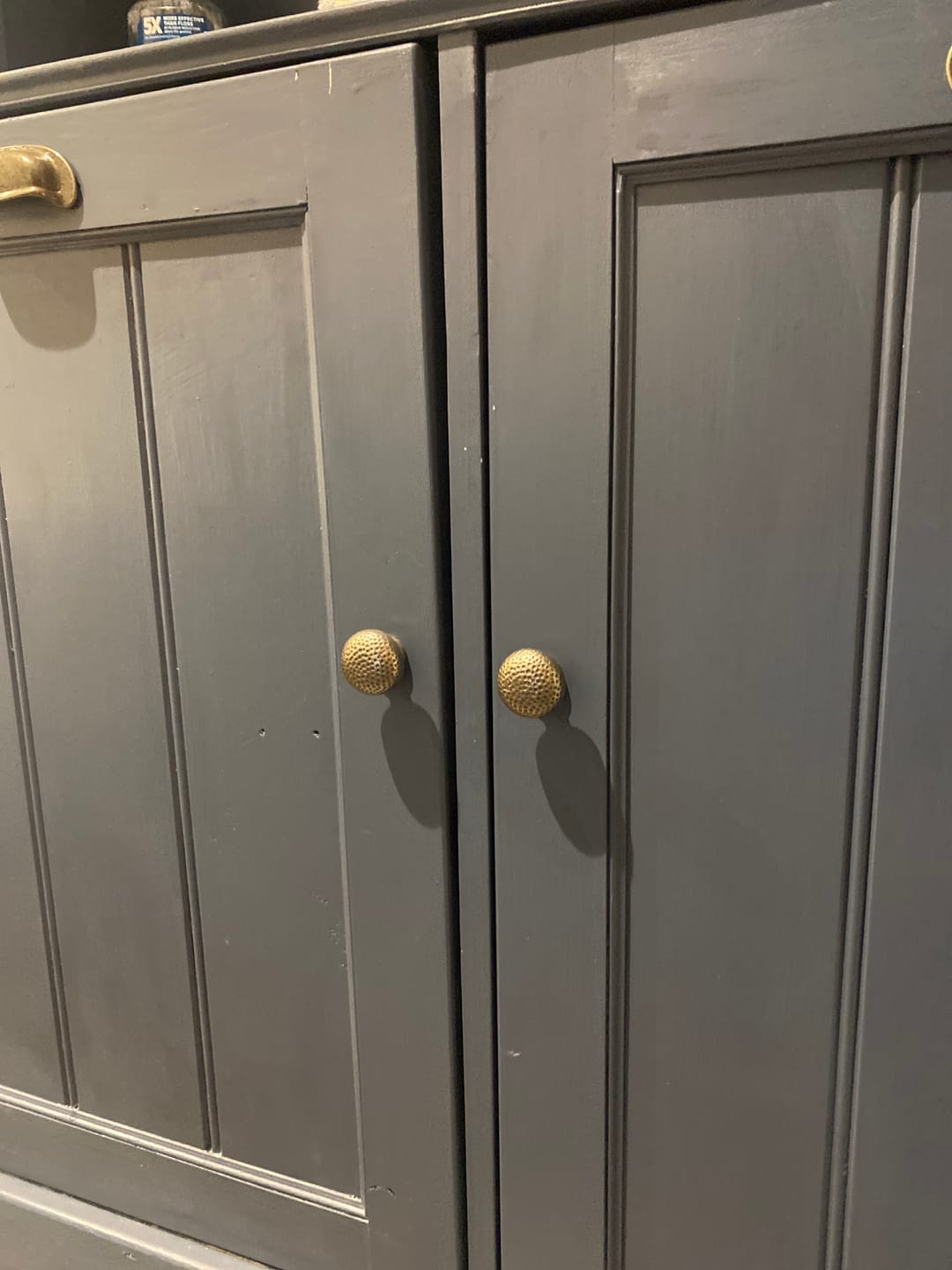 Customer photo review of Warwick Mottled Cast Iron Cup Pull Handle