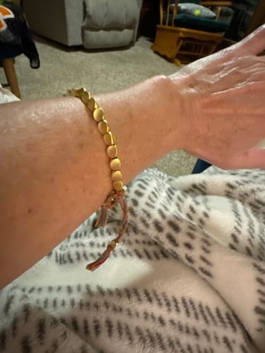 Customer photo review of Tibetan Bracelet of Fortune
