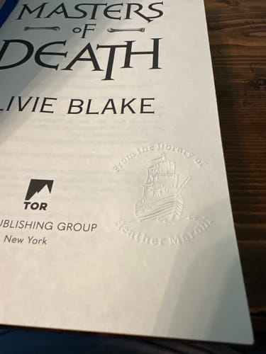 Customer photo review of Custom Book Embosser