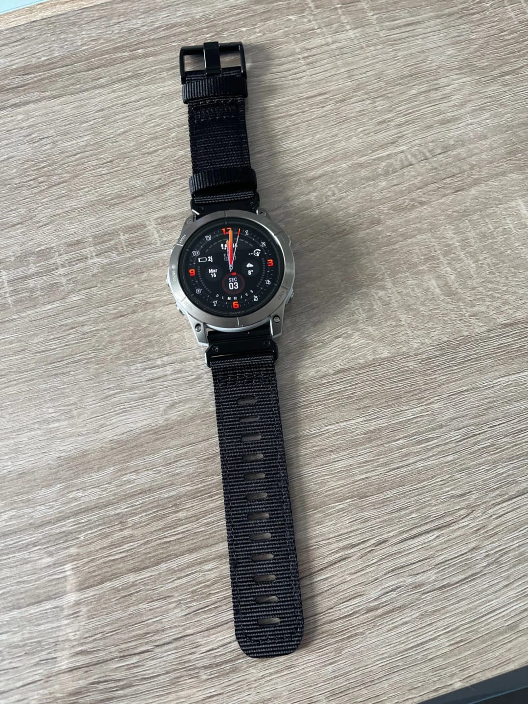 Customer photo review of Garmin Tactical Nylon Strap - Durable QuickFit Band