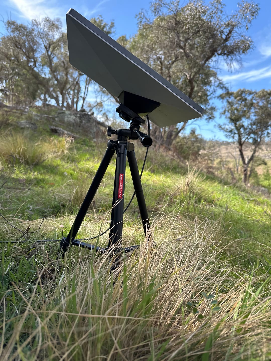 Customer photo review of Starlink Mini Tripod Mount