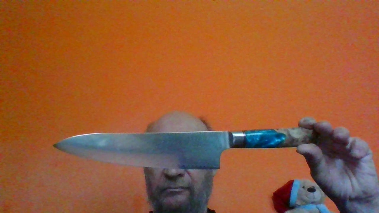 Customer photo review of Damast Chef Messer