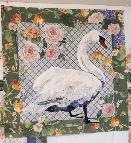 Customer photo review of Longwood Block of the Month 5: The Swan