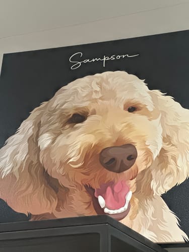 Customer photo review of Pet Art Canvas Wrap