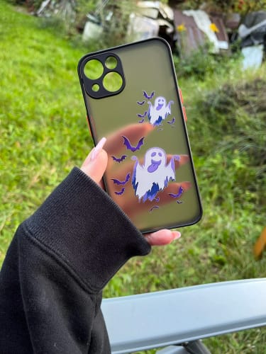 Customer photo review of Cartoon Halloween iPhone Case