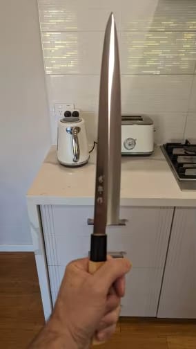 Customer photo review of Tatsumaki (竜巻) Sets - Japanese Sushi Steel Chef’s Knives