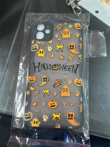 Customer photo review of Cartoon Halloween iPhone Case