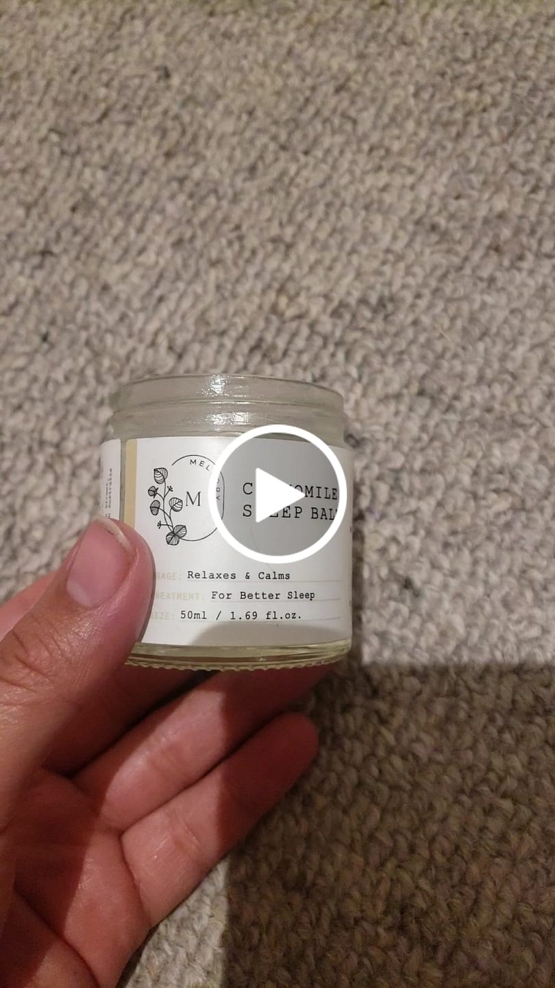 Customer video review of Chamomile Sleep Balm