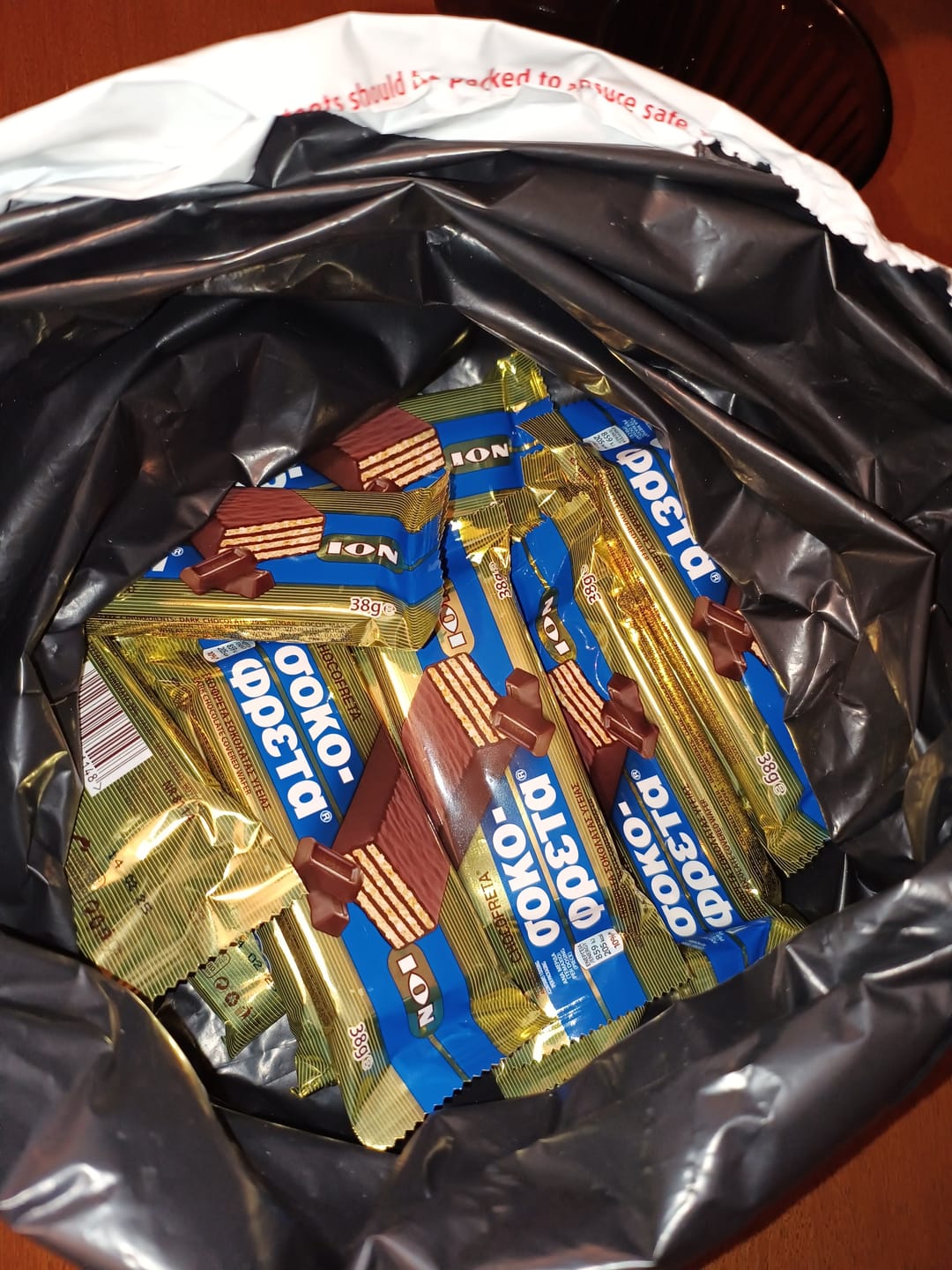 Customer photo review of Sokofreta Dark Chocolate - 20x38g