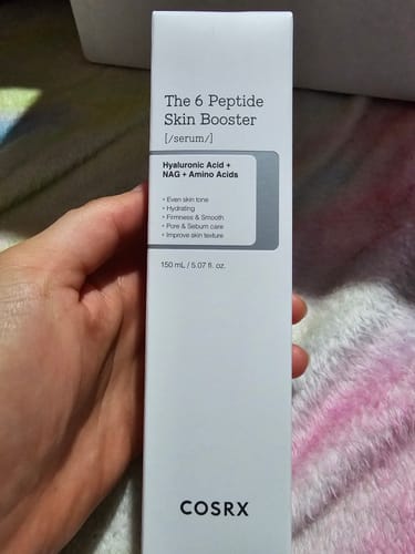 Customer photo review of The 6 Peptide Skin Booster Serum