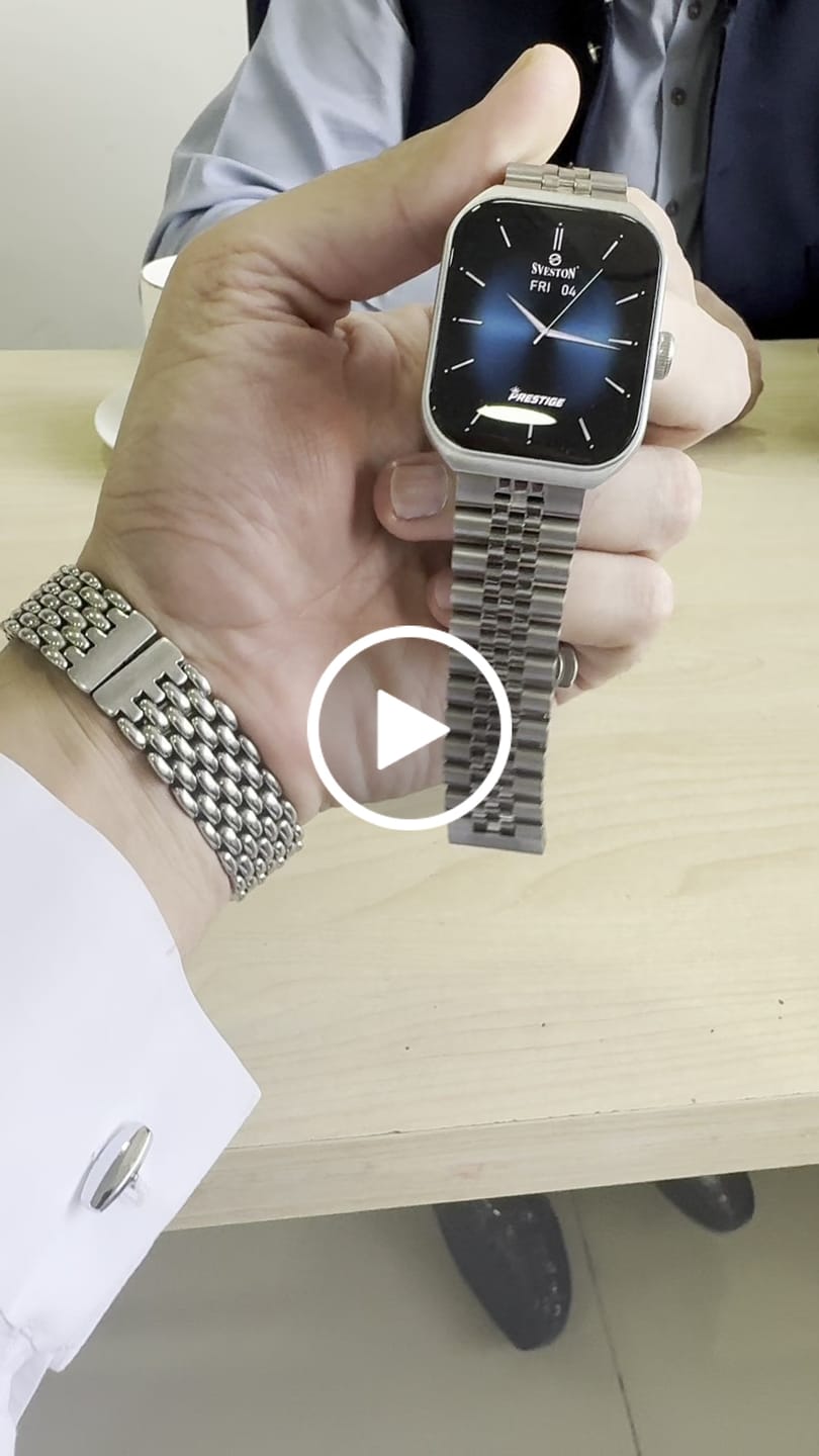 Customer video review of Prestige Chain Smartwatch + Silicon Strap