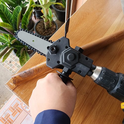 Customer photo review of PowerMax Säge - elektrischer Kettensägen-Bohreraufsatz