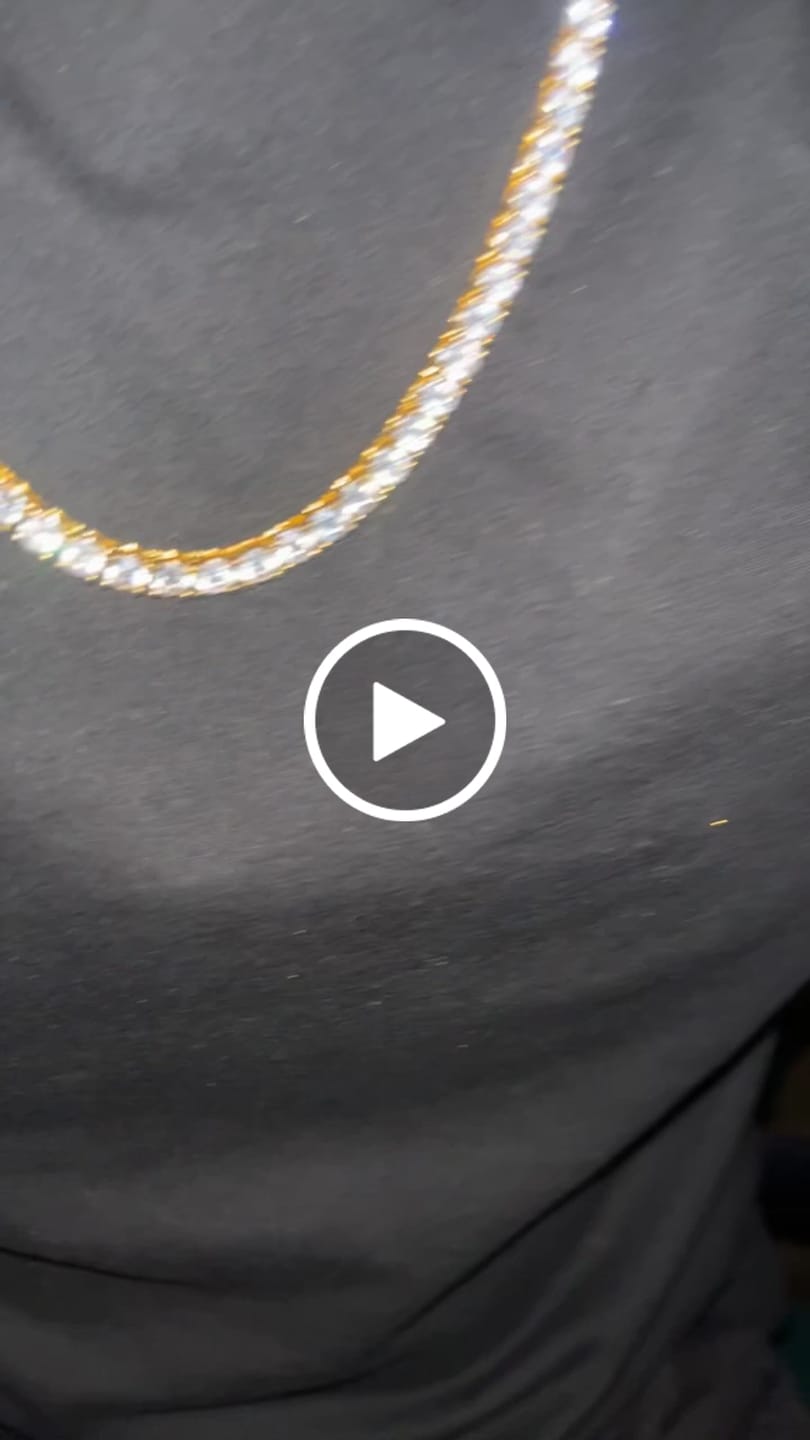 Customer video review of 5MM TENNIS CHAIN - GOLD