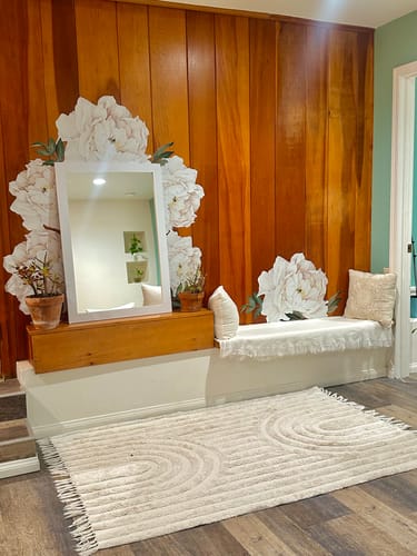 Customer photo review of Peony Wallstickers- White