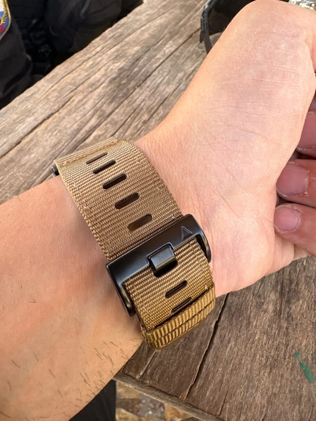 Customer photo review of Garmin Tactical Nylon Strap - Durable QuickFit Band