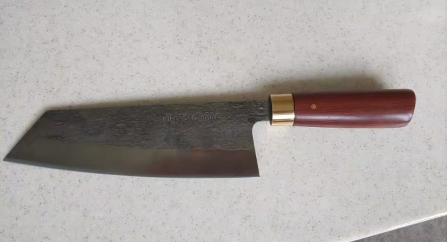 Customer photo review of Seiryu (青龍) - Japanese Damascus Steel Chef's Knife
