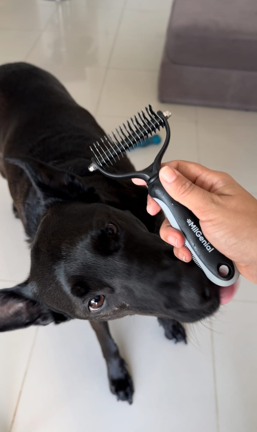 Customer photo review of Cepillo Cortador de Nudos de Pelo para Mascotas Milgenial