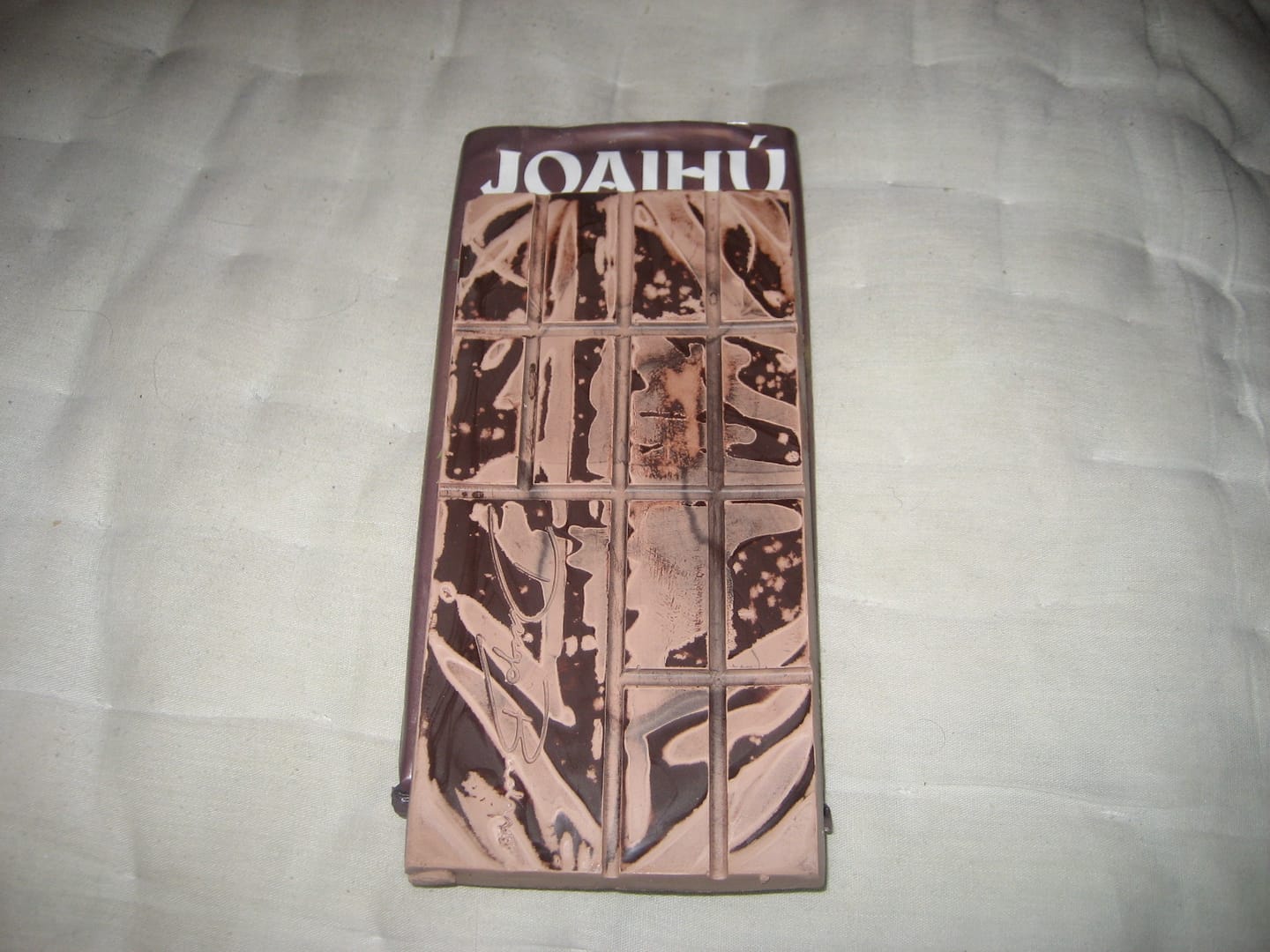 Customer photo review of 100% Dark Chocolate Single Bar
