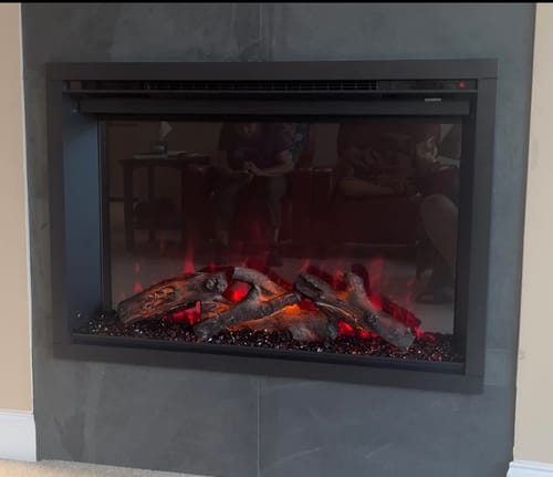 Customer photo review of Modern Flames Redstone 42" Built In Electric Firebox Insert