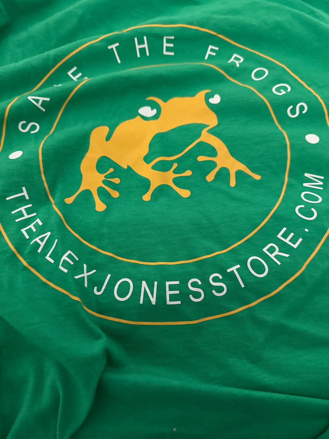Customer photo review of Save The Frogs T-Shirt