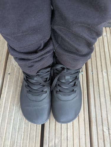 Customer photo review of Spruce - Winter Barefoot Shoes