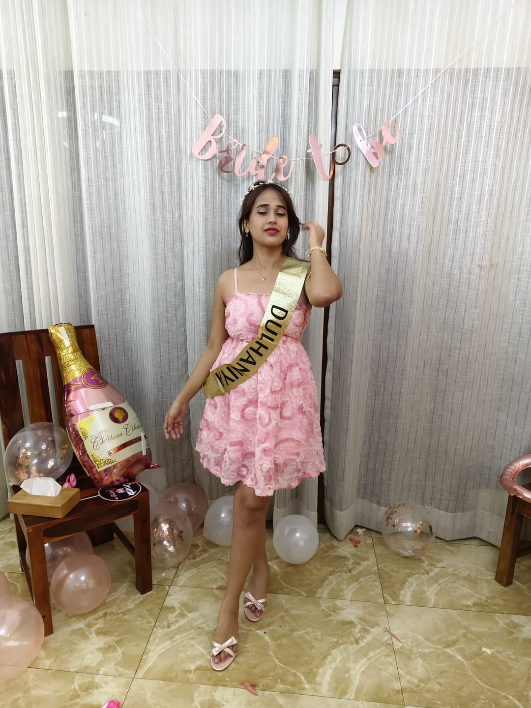 Customer photo review of Veronica 3D Floral Dress