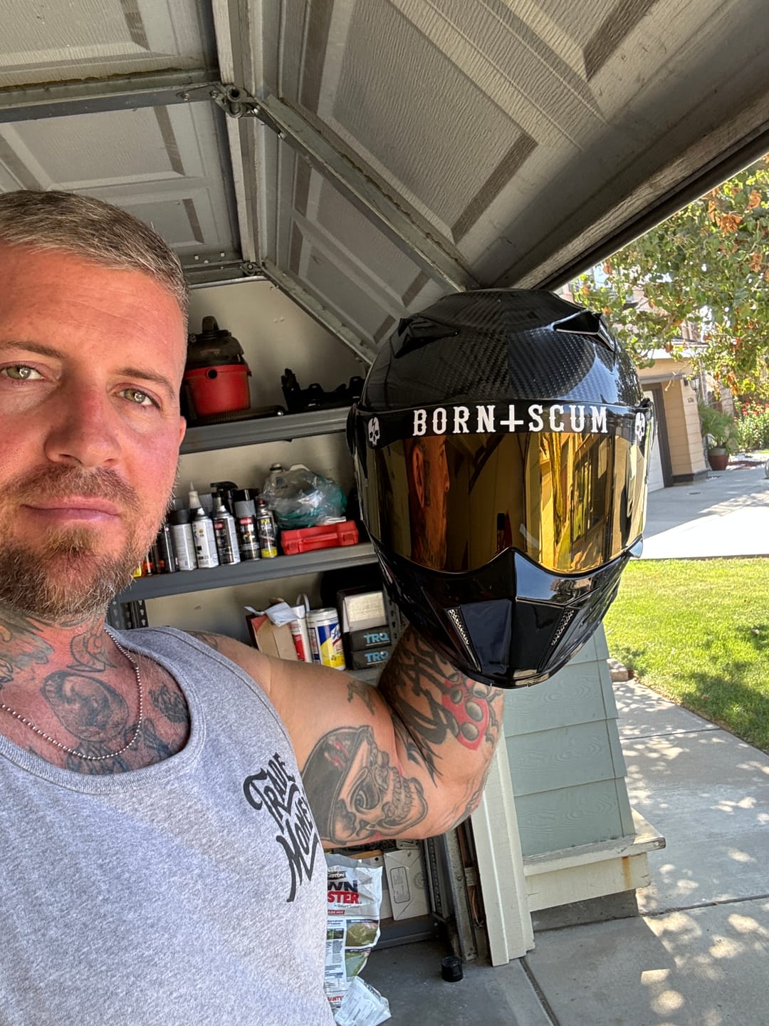 Customer photo review of INVERTED LOGO HELMET VISOR