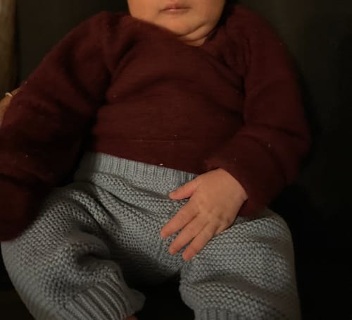 Customer photo review of Upcycling Kaschmirbody dunkle Aubergine