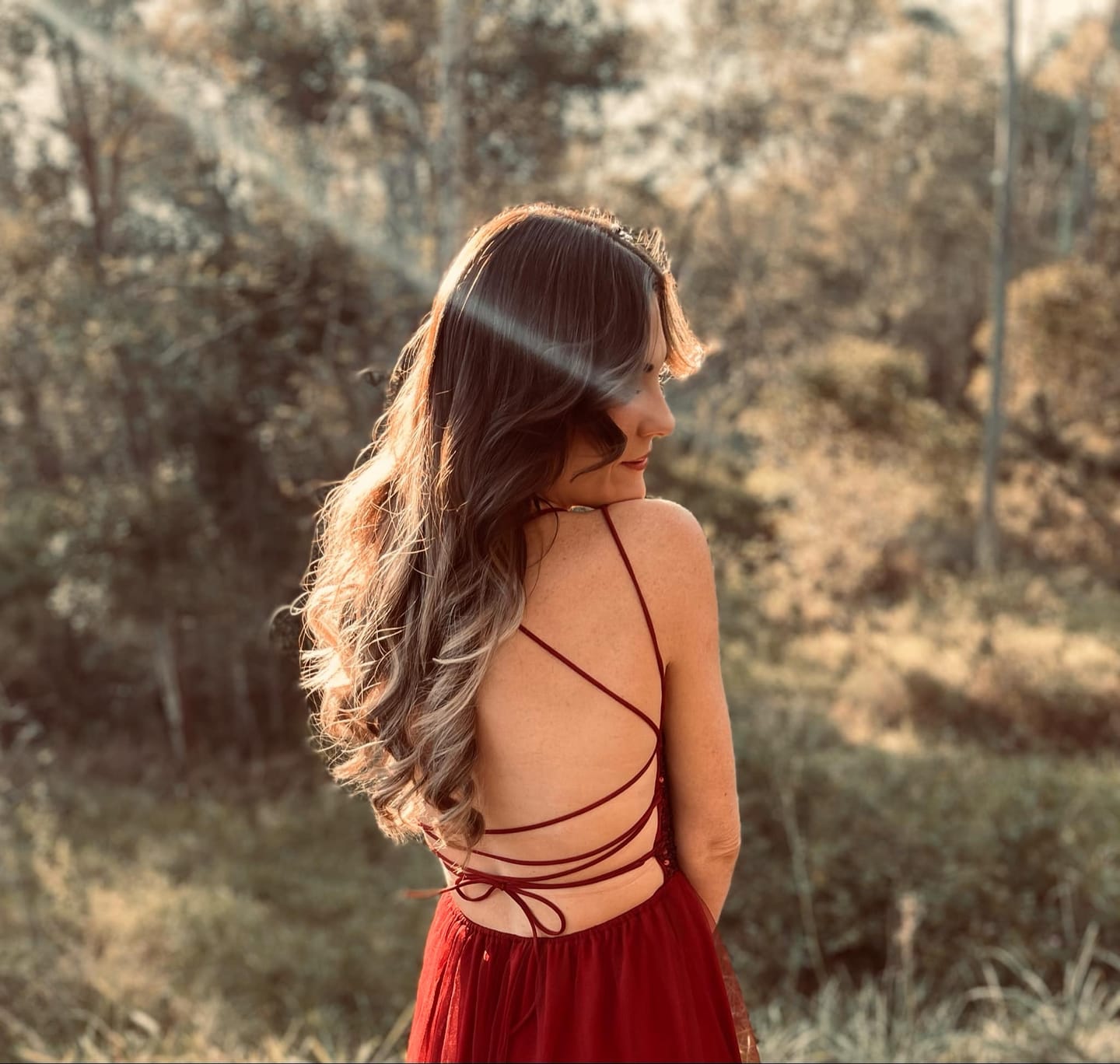 Customer photo review of 22 Inch Mini Weft Hair Extensions