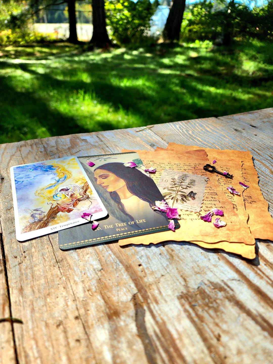Customer photo review of Persephone's Sacred Secrets ~ Two Card Pull & Angel Message | via Mailed Letter