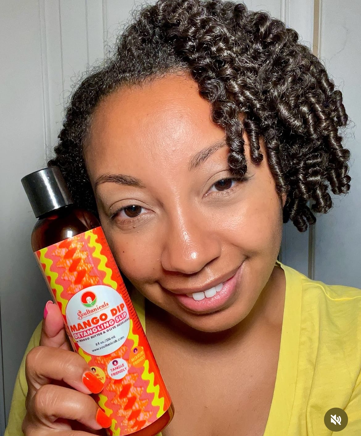 Customer photo review of Mango Dip Detangling Slip