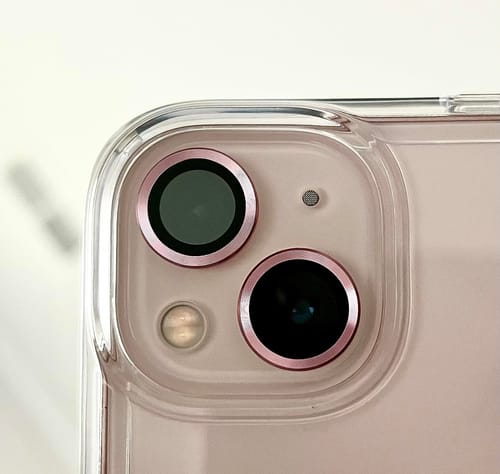 Customer photo review of BestGlass Camera Rings Lens Protector for iPhone 13 / 13 Mini