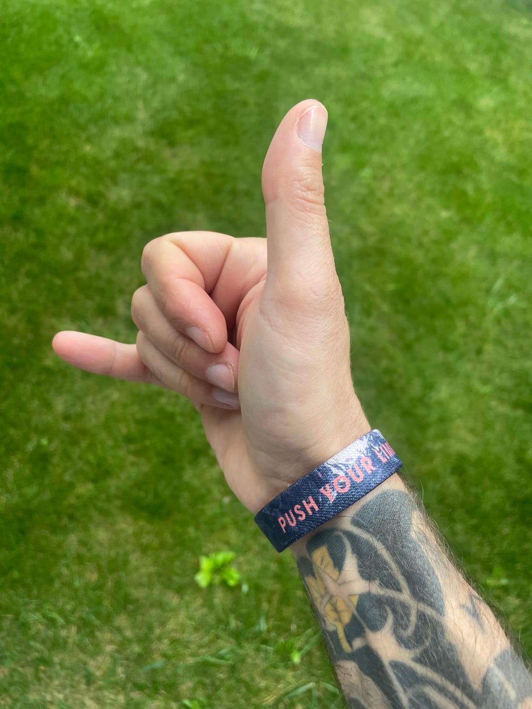 Customer photo review of Push Your Limits - Elastisches Armband