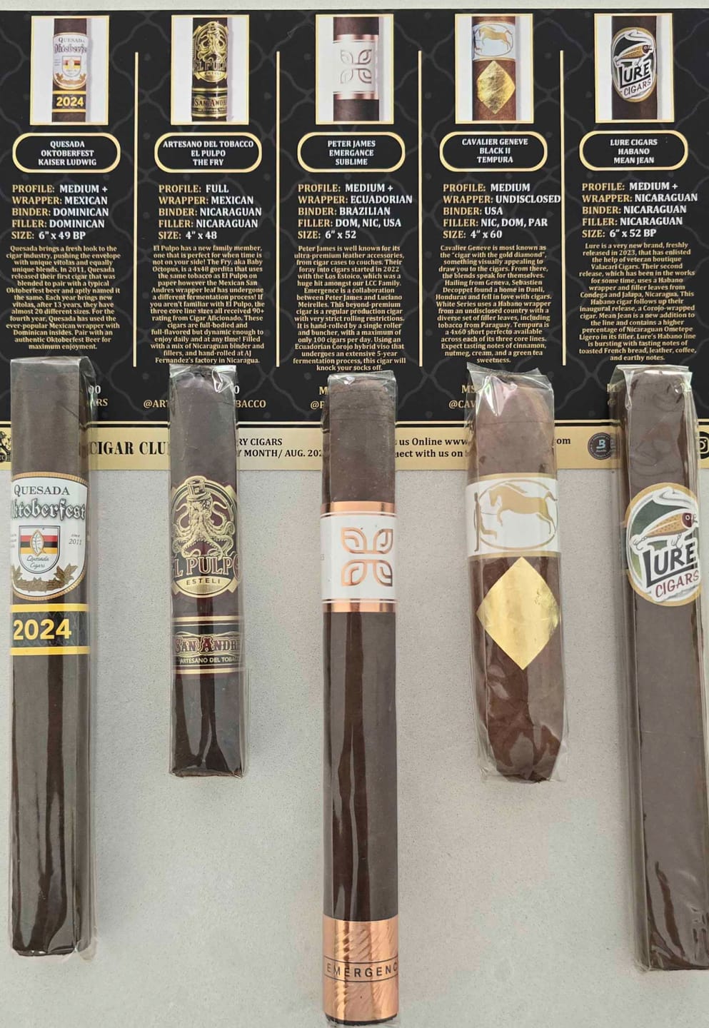 Customer photo review of Sapphire Subscription Luxury Cigars Monthly
