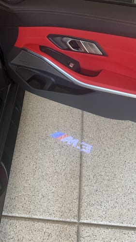 Customer photo review of BMW G SERIES DOOR LIGHTS